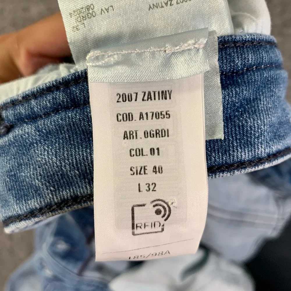 Diesel Zatiny Jeans Men 40x32 Button Fly Bootcut Wide leg Y2K Biker Rocker